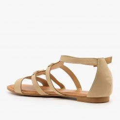 Bamboo Shoes Caged Medallion Sandals Newest Arrivals