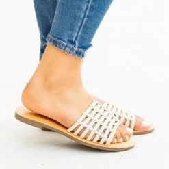 Soda Shoes Newest Arrivals Caged Slip-On Sandals