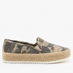 Soda Shoes Camo Espadrille Slip On Sneakers Newest Arrivals