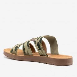 Mata Newest Arrivals Camo Triple Elastic Strap Sandals 5 Mata Newest Arrivals Camo Triple Elastic Strap Sandals