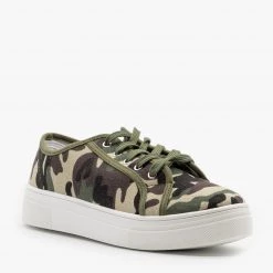 La Sheelah Shoes Camouflage Platform Fashion Sneakers