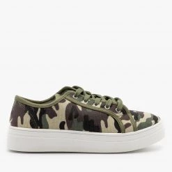 La Sheelah Shoes Camouflage Platform Fashion Sneakers
