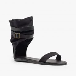 Bamboo Shoes Canvas Ankle Band Buckle Gladiator Sandals