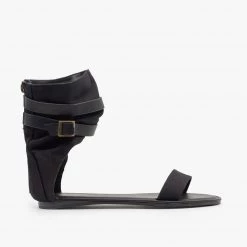 Bamboo Shoes Canvas Ankle Band Buckle Gladiator Sandals
