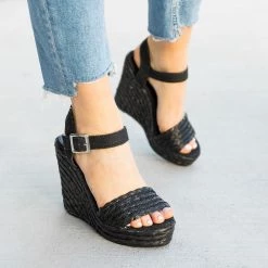 Mata Canvas Espadrille Sandal Wedges