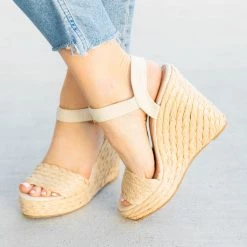 Mata Canvas Espadrille Sandal Wedges