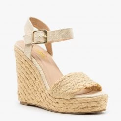 Mata Canvas Espadrille Sandal Wedges