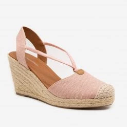City Classified Shoes Newest Arrivals Cap Toe Espadrille Wedges
