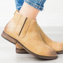 Mata Casual Side Slit Booties Newest Arrivals