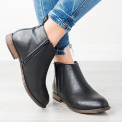 Mata Casual Side Slit Booties Newest Arrivals