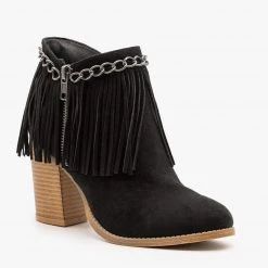 Mata Newest Arrivals Chain And Fringed Capped Booties FINAL SALE 17 Mata Newest Arrivals Chain And Fringed Capped Booties FINAL SALE