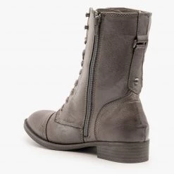 Unbranded/Generic Newest Arrivals Charcoal Gray Combat Boots