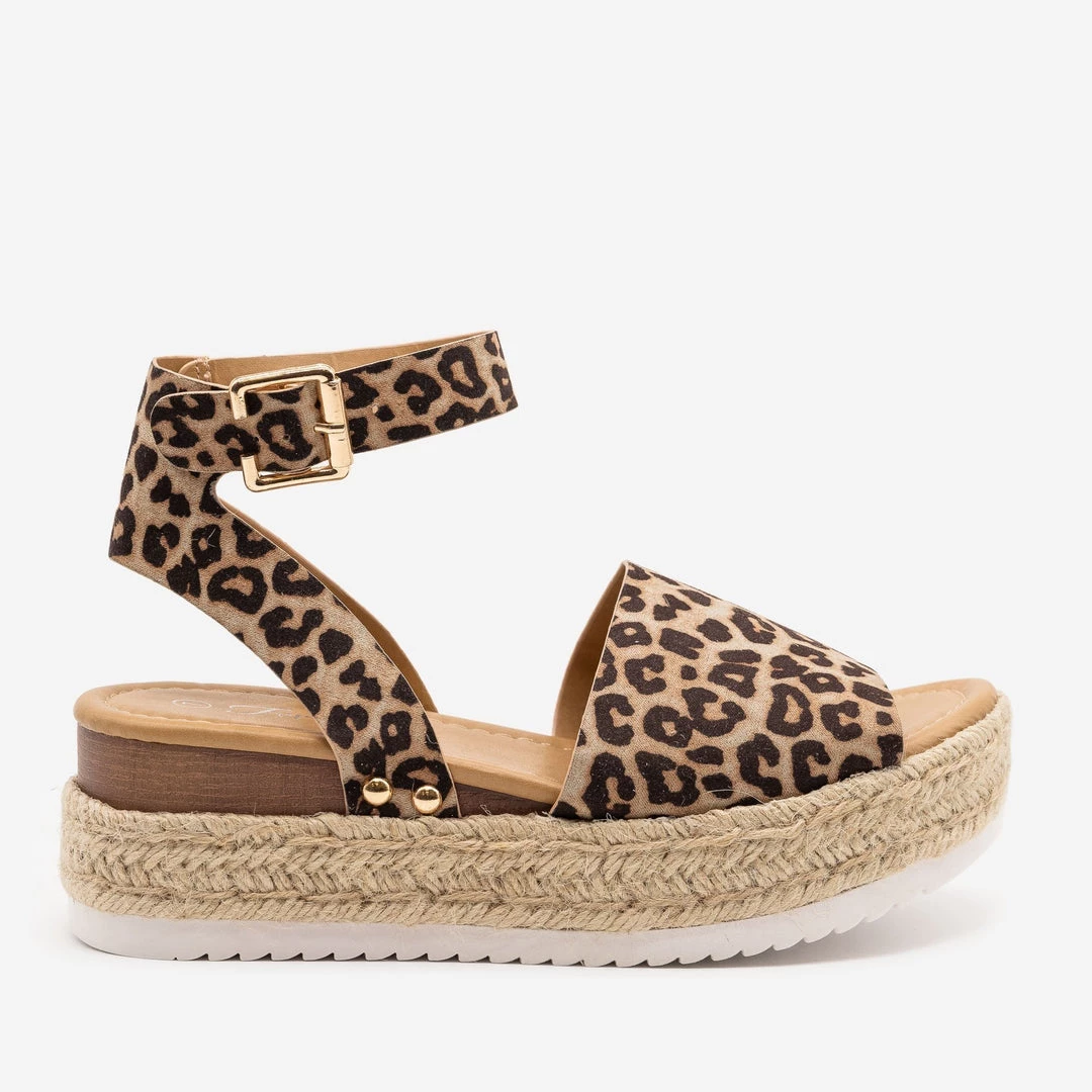 Forever Cheetah Espadrille Wedge Sandals 1 Forever Cheetah Espadrille Wedge Sandals