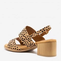 Qupid Shoes Newest Arrivals Cheetah Print Chunky Heels