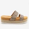Mata Cheetah Print Espadrille Flatform Sandals Newest Arrivals