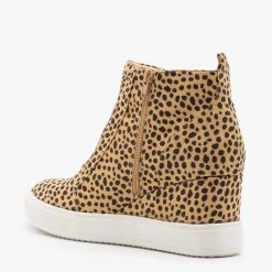 Mata Cheetah Print Sneaker Wedges Newest Arrivals 5 Mata Cheetah Print Sneaker Wedges Newest Arrivals