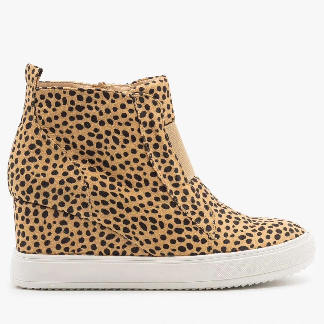 Mata Cheetah Print Sneaker Wedges Newest Arrivals 1 Mata Cheetah Print Sneaker Wedges Newest Arrivals