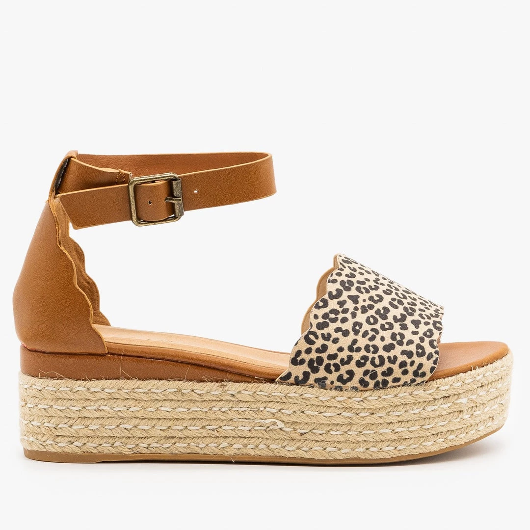 Bamboo Shoes Cheetah Print Scalloped Edge Espadrille Flatforms Newest Arrivals 1 Bamboo Shoes Cheetah Print Scalloped Edge Espadrille Flatforms Newest Arrivals
