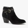 Qupid Shoes Chic And Edgy Belted Ankle Booties FINAL SALE