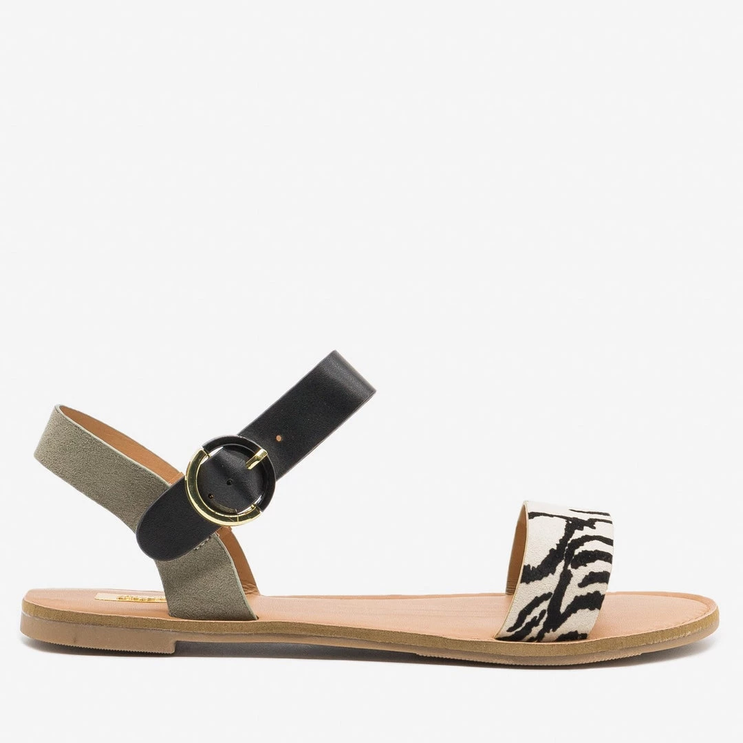 Qupid Shoes Chic Animal Print Accent Sandals Newest Arrivals 4 Qupid Shoes Chic Animal Print Accent Sandals Newest Arrivals