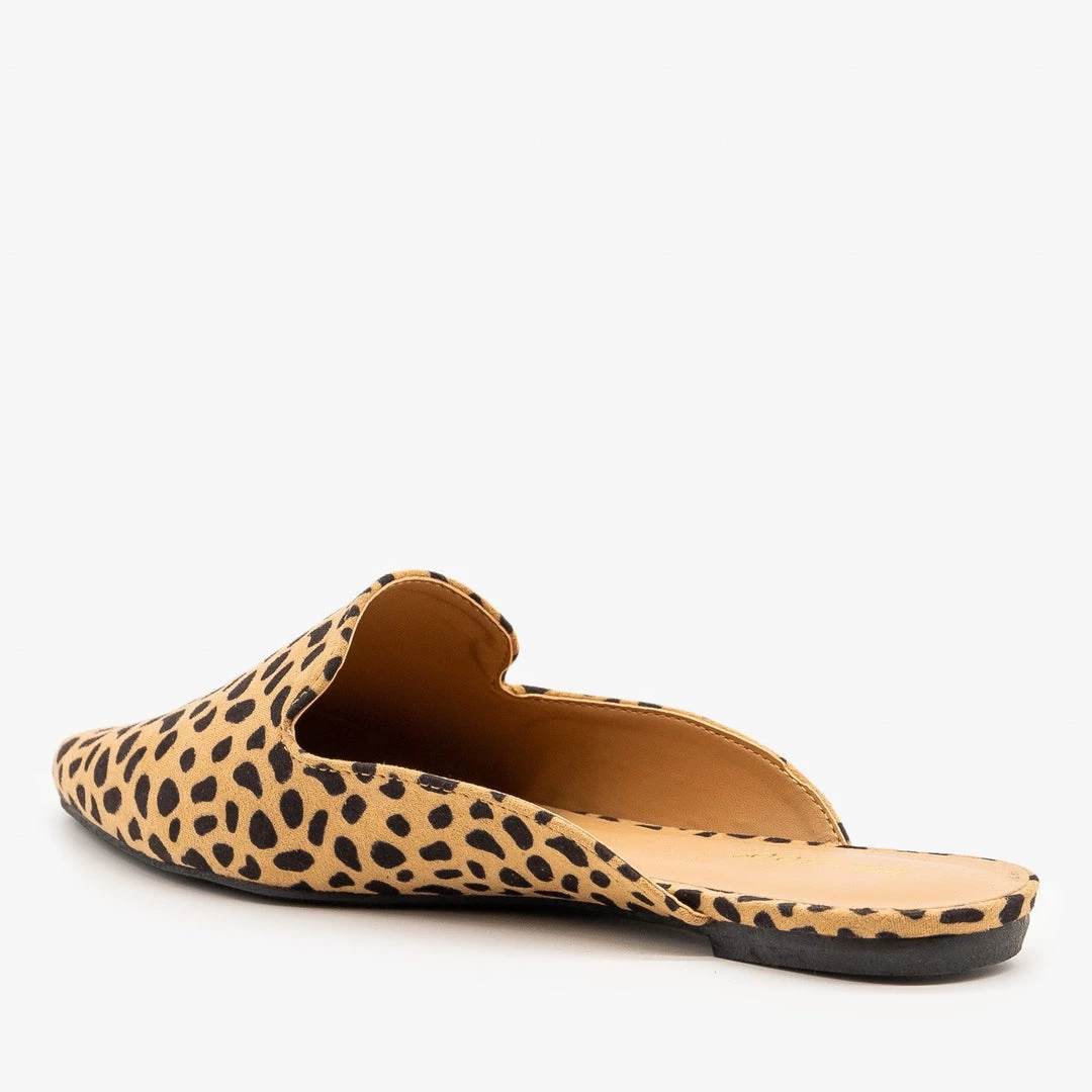 Bamboo Shoes Chic Cheetah Print Mules 3 Bamboo Shoes Chic Cheetah Print Mules