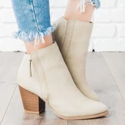 Qupid Shoes Chic Chunky Heel Ankle Booties Newest Arrivals