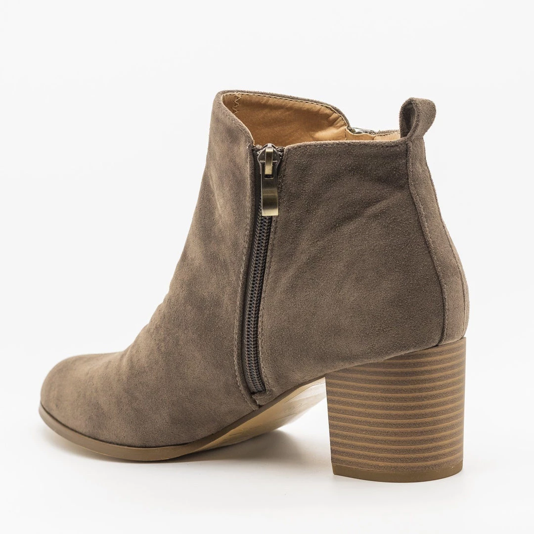 AMS Shoes Chic Classic Zipper Booties 5 AMS Shoes Chic Classic Zipper Booties