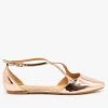 Bamboo Shoes Chic Criss Cross Ballet Flats