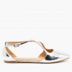 Bamboo Shoes Chic Criss Cross Ballet Flats