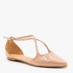 Bamboo Shoes Chic Criss Cross Ballet Flats