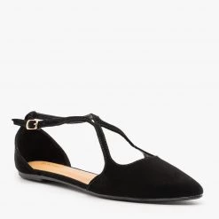 Bamboo Shoes Chic Criss Cross Ballet Flats