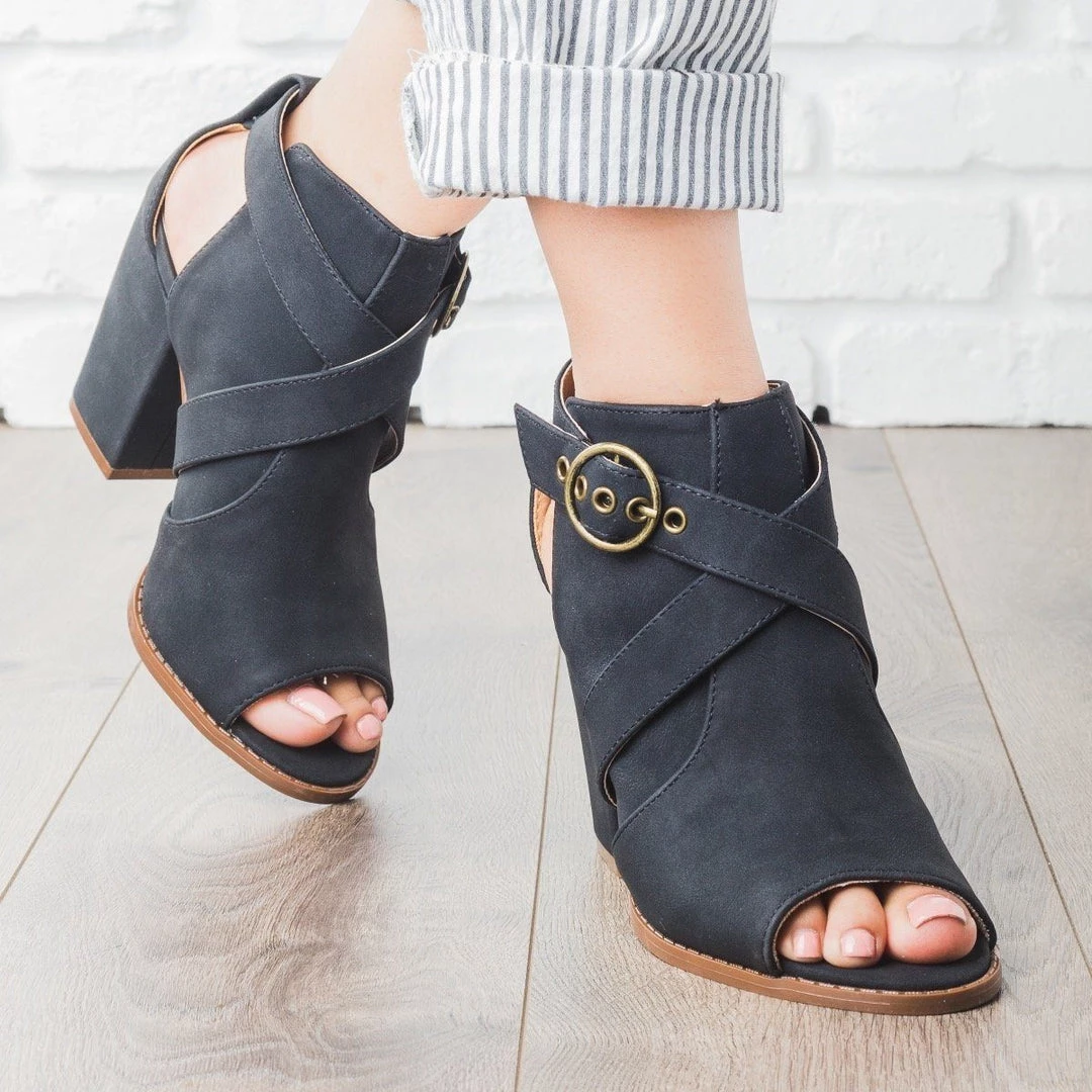 Qupid Shoes Newest Arrivals Chic Criss Cross Bootie Heels 2 Qupid Shoes Newest Arrivals Chic Criss Cross Bootie Heels