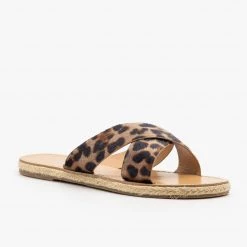 Anna Shoes Chic Criss Cross Espadrille Slides Newest Arrivals