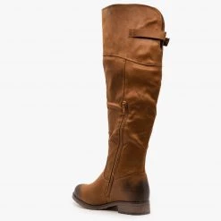 Mata Chic Distressed Knee-High Boots