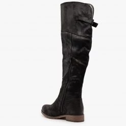 Mata Chic Distressed Knee-High Boots