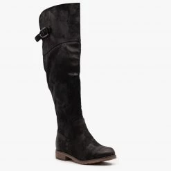 Mata Chic Distressed Knee-High Boots