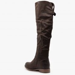 Mata Chic Distressed Knee-High Boots