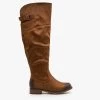 Mata Chic Distressed Knee-High Boots