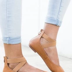 Bella Marie Chic Elastic Strap Ballet Flats