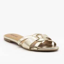 Soda Shoes Chic Fashionista Slip-On Sandals