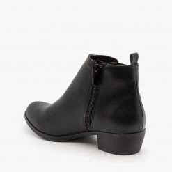 Bamboo Shoes Chic Faux Leather Booties