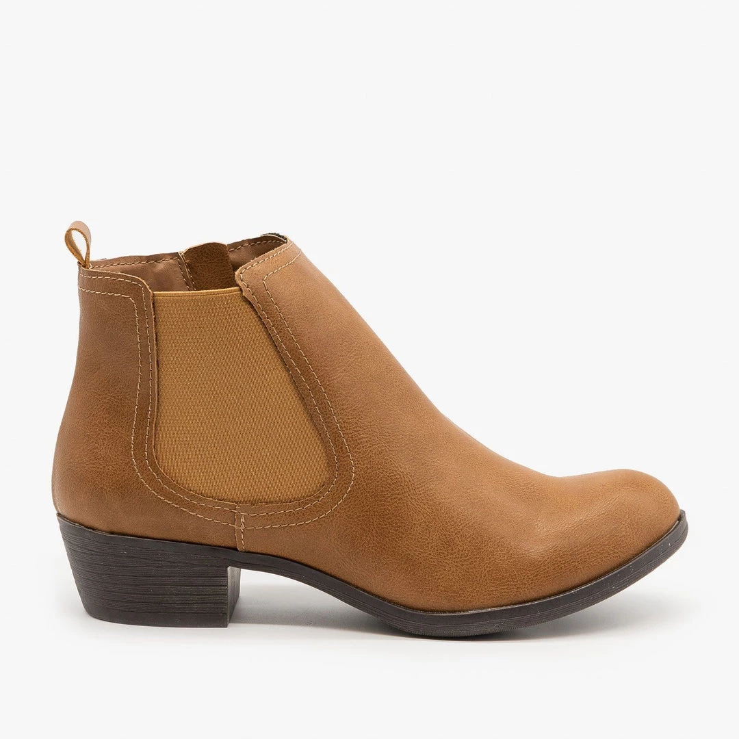 Bamboo Shoes Chic Faux Leather Booties 3 Bamboo Shoes Chic Faux Leather Booties