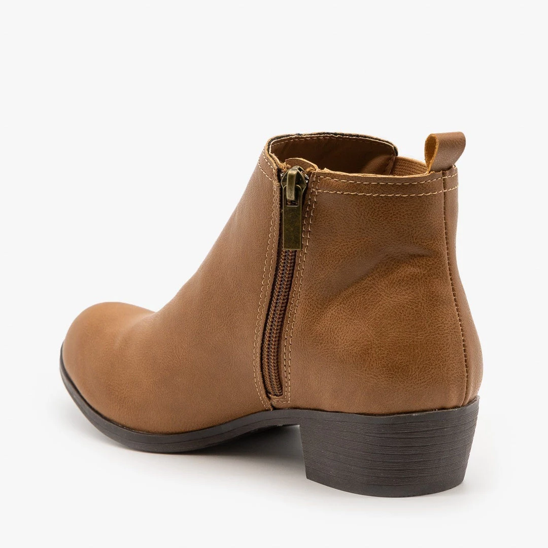 Bamboo Shoes Chic Faux Leather Booties 4 Bamboo Shoes Chic Faux Leather Booties