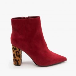 Bamboo Shoes Chic Faux Suede Ankle Booties Newest Arrivals