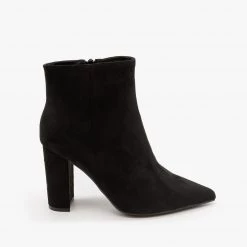 Bamboo Shoes Chic Faux Suede Ankle Booties Newest Arrivals
