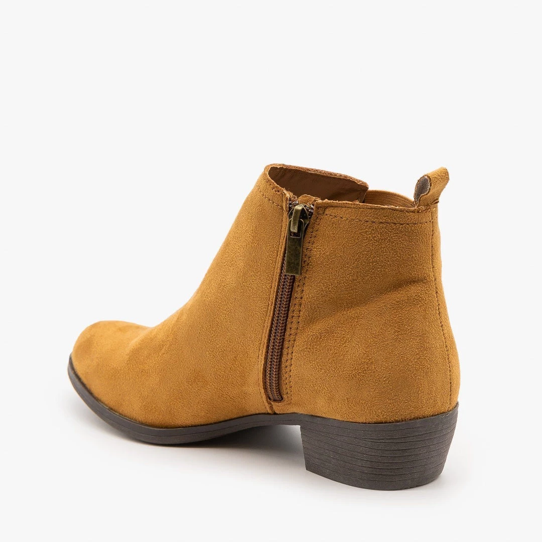 Bamboo Shoes Newest Arrivals Chic Faux Suede Booties 3 Bamboo Shoes Newest Arrivals Chic Faux Suede Booties