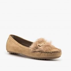Refresh Newest Arrivals Chic Furry Moccasin Flats