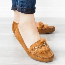 Refresh Newest Arrivals Chic Furry Moccasin Flats 25 Refresh Newest Arrivals Chic Furry Moccasin Flats
