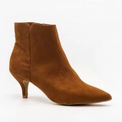 Bamboo Shoes Chic Kitten Heel Booties