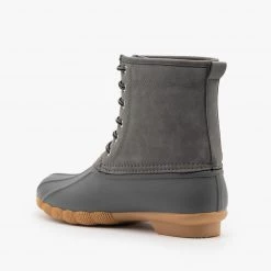 Top Moda Chic Lace Up Duck Boots